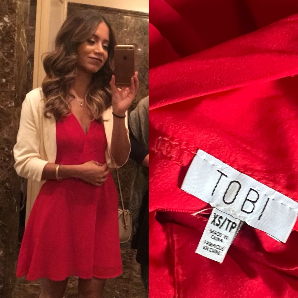 Tobi red dress